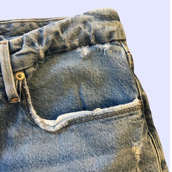 Good American Good Girlfriend Jeans Distressed High Waist 8/29 - Picture 4 of 8